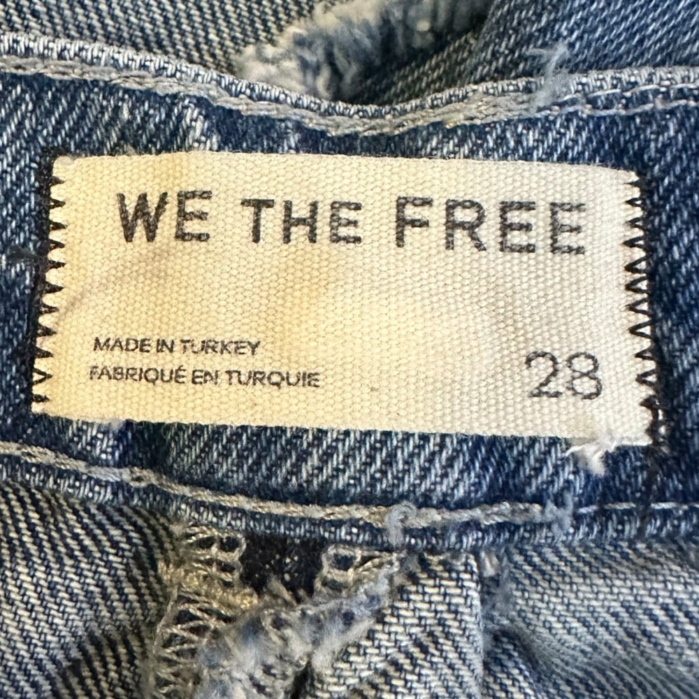 Free People Bohemian Retro 70s Festival Wild River Handkerchief Denim Skirt 28 - Picture 11 of 12